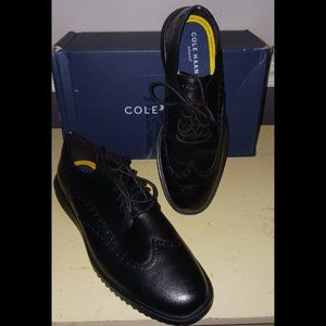 Men's Cole Haan Black Wingtip Oxford Shoes Size 12 M